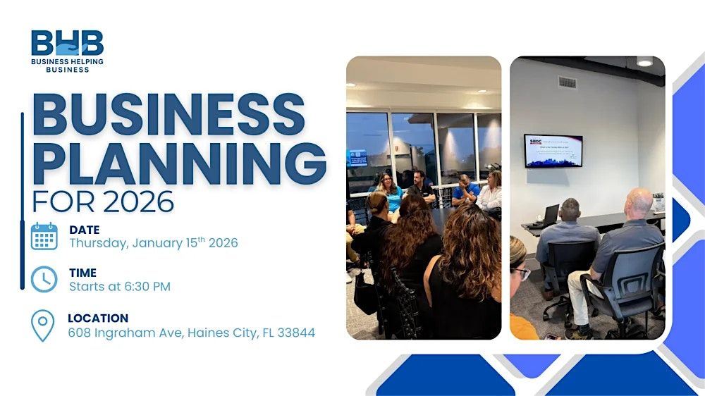 Business Planning for 2026, 15 January | Event in Haines City | AllEvents