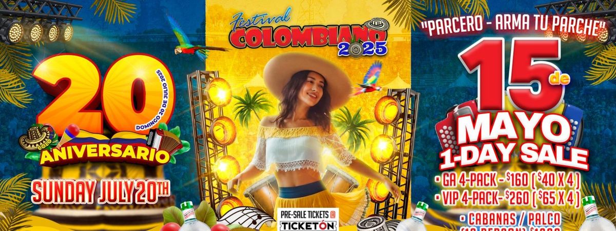 Festival Colombiano 2025 - 20th Anniversary , 20 July | Event in Pico Rivera | AllEvents