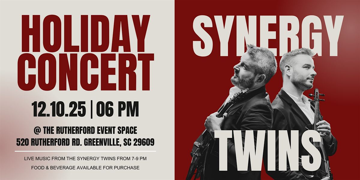 Celebrate the Holidays at the Rutherford with the Synergy Twins!, 10 December | Event in Greenville | AllEvents