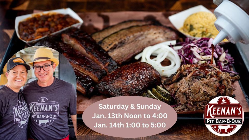 Keenans Pit BBQ Kitchen Takeover in WOODSTOCK Saturday 1/13/24