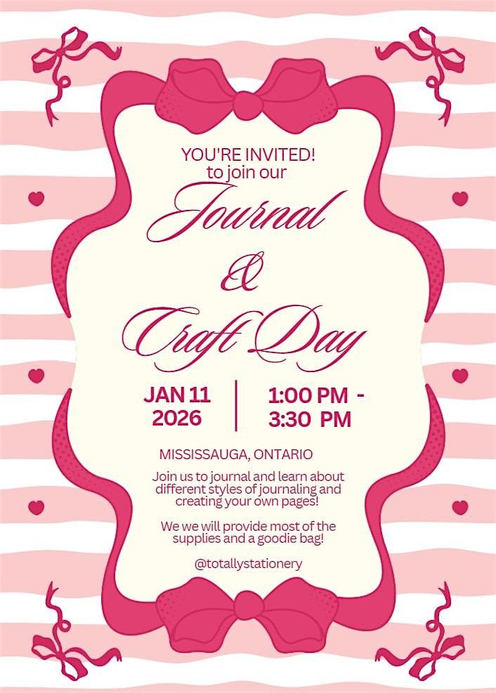 Totally Stationery: Journal & Craft Meet Up ✨, 11 January | Event in Mississauga | AllEvents