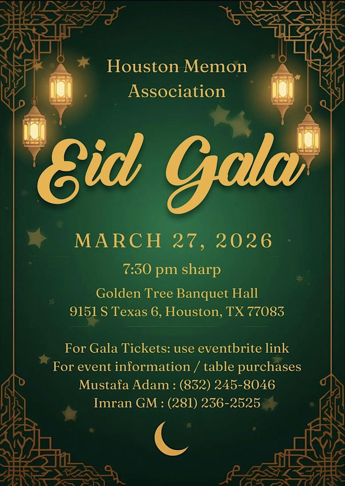 Houston Memon Association EID GALA 2026
