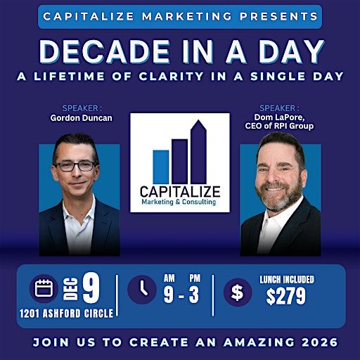 Decade in a Day - a Lifetime of Clarity in Single Day, 9 December | Event in Fredericksburg | AllEvents