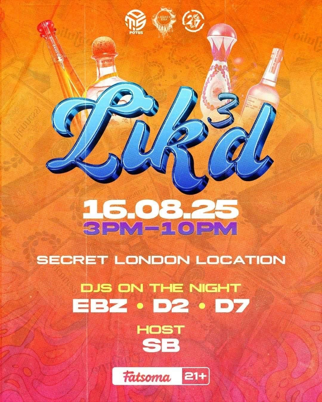 Lik³d: The Day Party, 16 August | Event in London | AllEvents