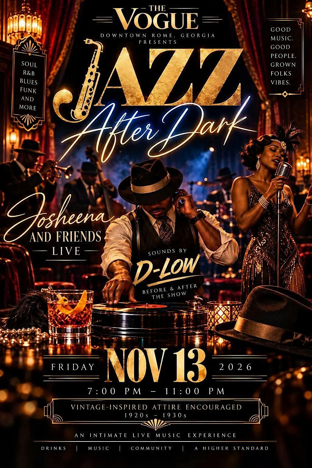 Jazz After Dark, The Vogue, Rome, 13 November 2026 | AllEvents