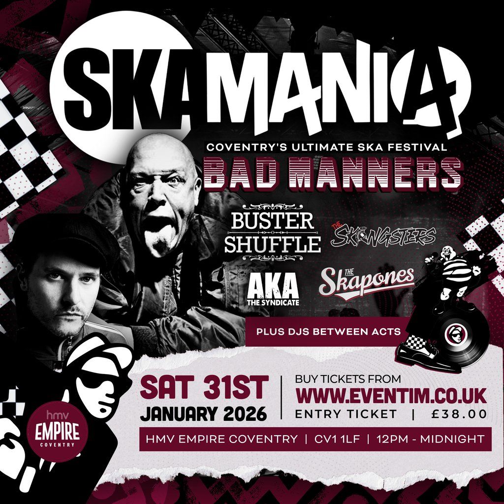 SKAMANIA Festival 2026, 31 January | Event in Coventry | AllEvents