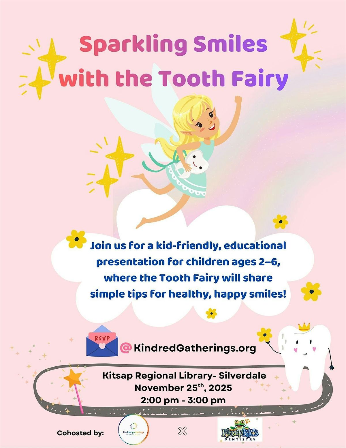 Sparkling Smiles with the Tooth Fairy, 25 November | Event in Silverdale | AllEvents