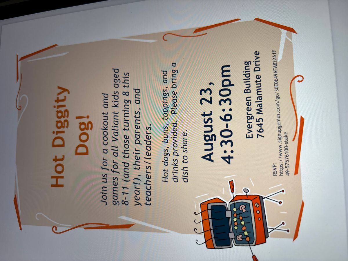 Style Primary Cookout and Games for Valiant age kids., 23 August | Event in Evergreen | AllEvents