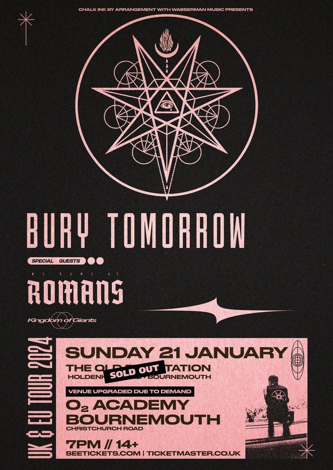 Bury Tomorrow • O2 Academy Bournemouth • 21.01.24, The Old Fire Station ...