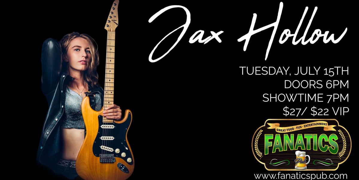 Jax Hollow at Rams Head On Stage, 17 July | Event in Annapolis | AllEvents
