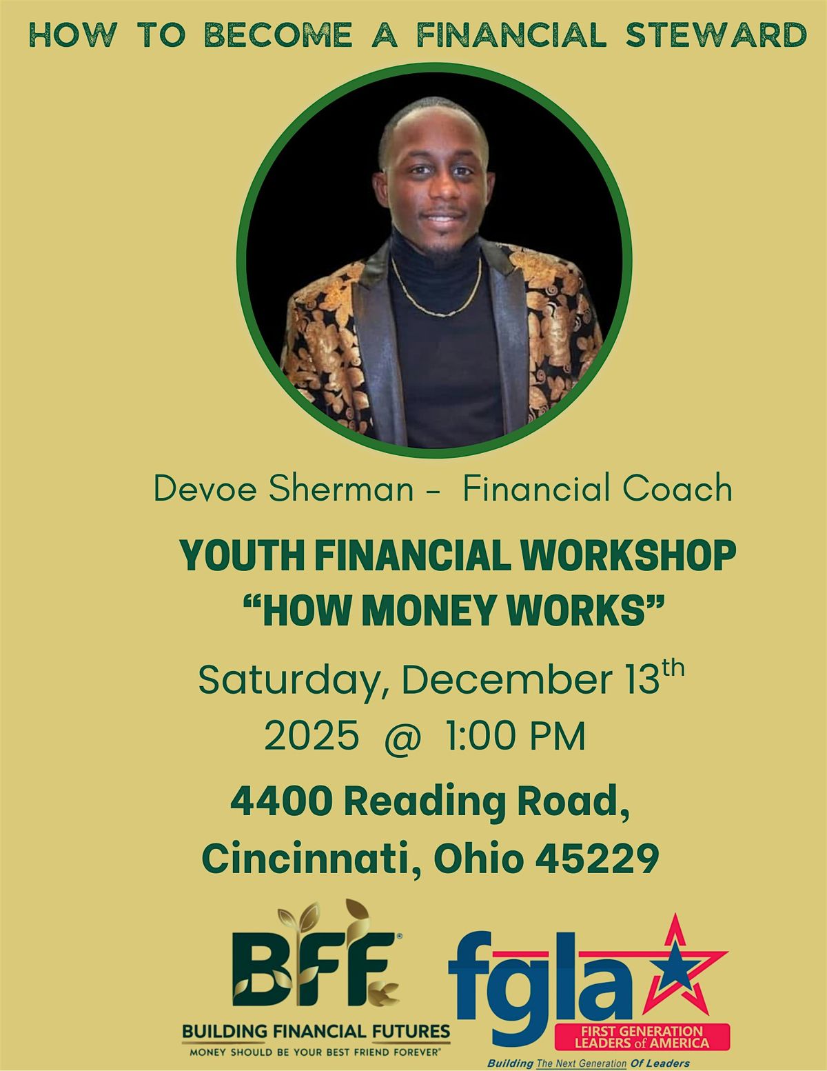 Youth Financial  Stewardship Workshop, 13 December | Event in Cincinnati | AllEvents