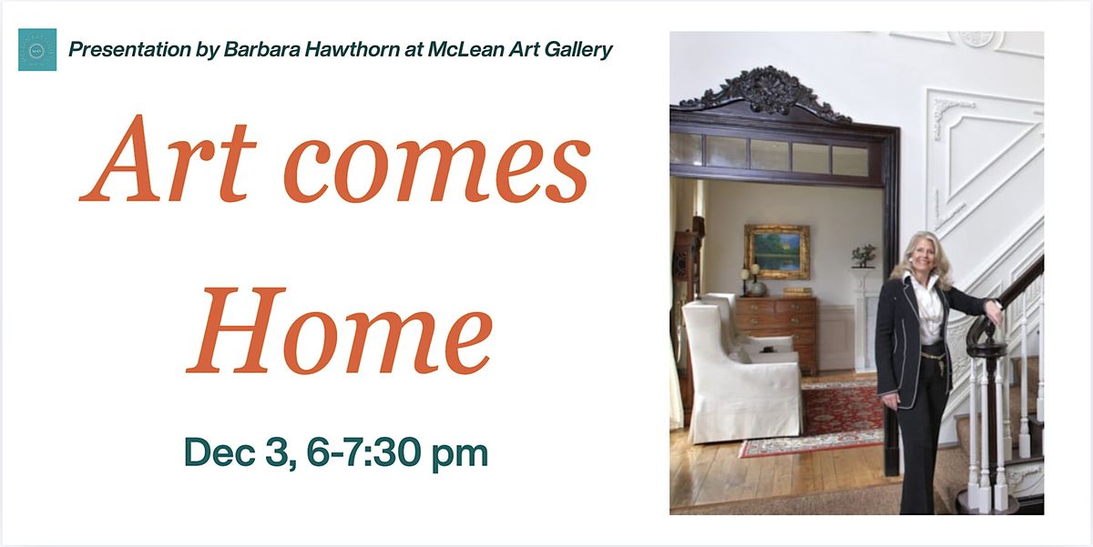 Art Comes Home, 3 December | Event in McLean | AllEvents