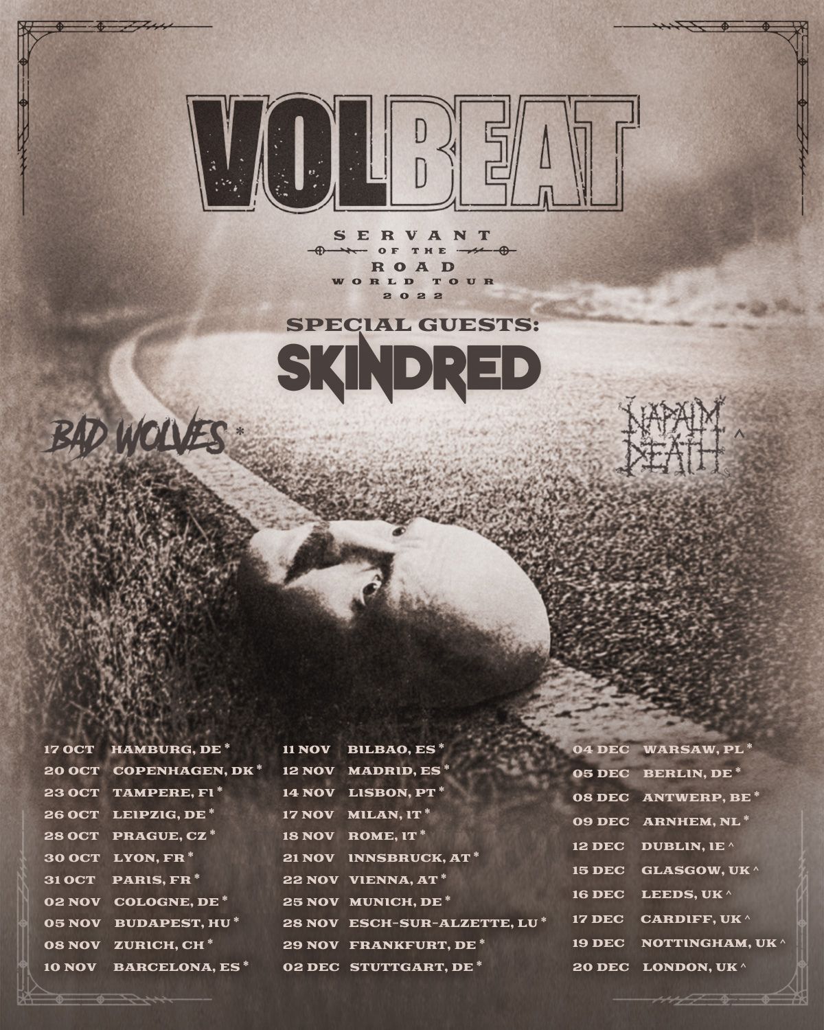Volbeat Cardiff Tickets, 6 November | Event in Cardiff | AllEvents