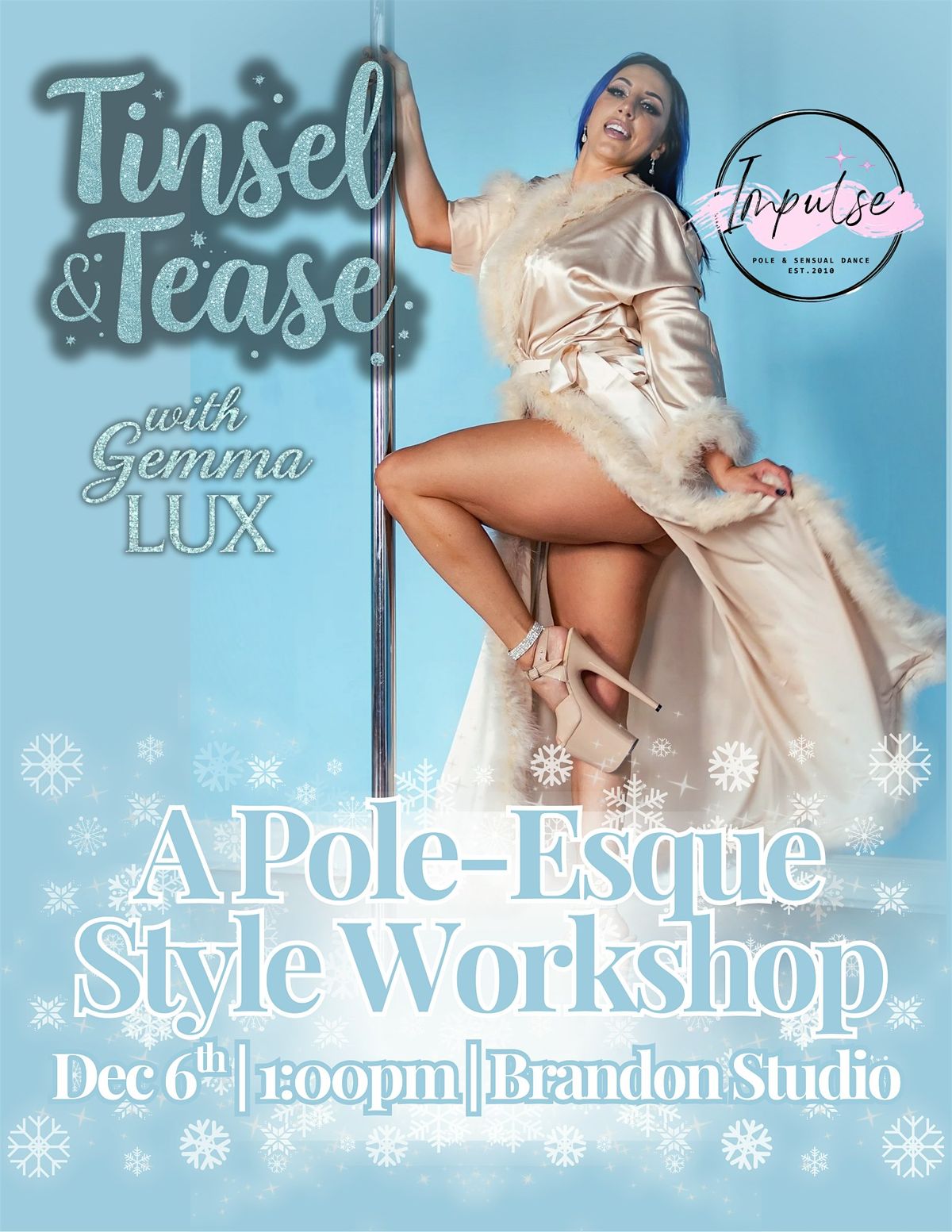 Tinsel & Tease: A Pole Dance & Burlesque Workshop, 6 December | Event in Riverview | AllEvents