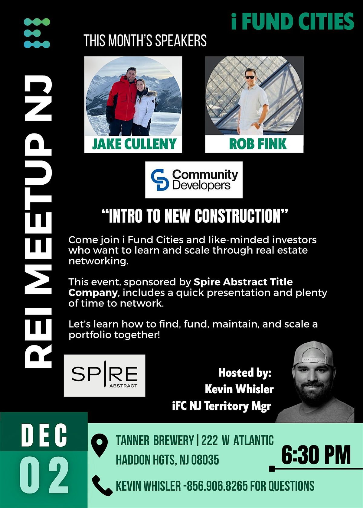 IFC NJ REI Meet Up, 2 December | Event in Haddon Heights | AllEvents