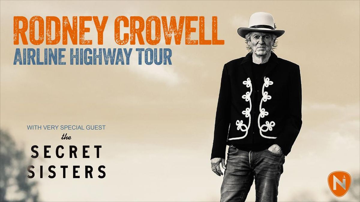 Rodney Crowell: Airline Highway at Aladdin Theater, 27 February | Event in Portland | AllEvents