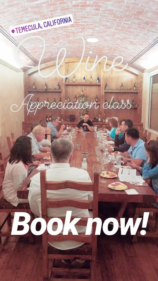 Wine Appreciation ClassJanuary 2023, Falkner Winery, Temecula, January