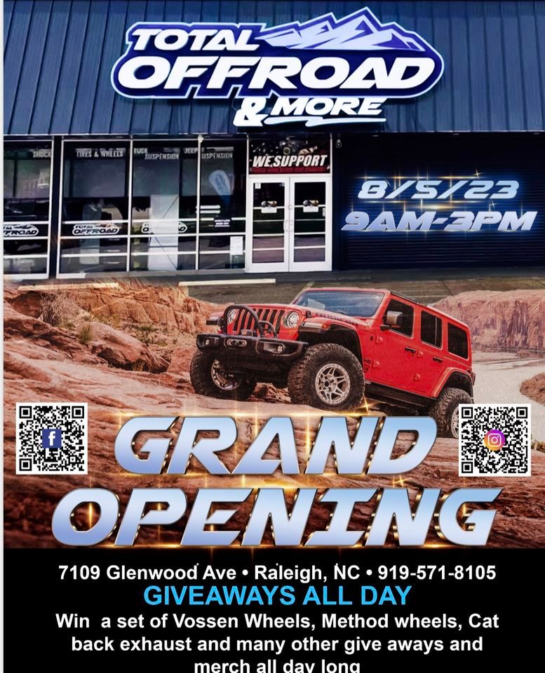Total Offroad Grand Opening , Total Offroad & more Raleigh, August 5 2023 AllEvents.in