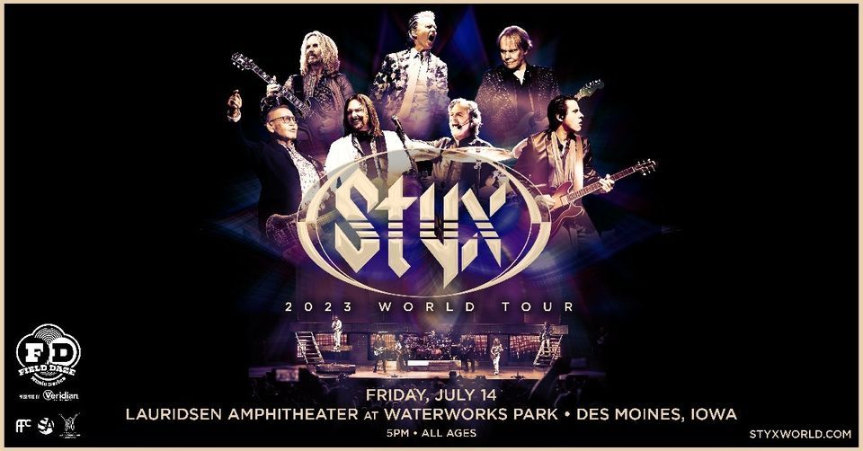Styx at Lauridsen Amphitheater at Water Works Park, Des Moines Water