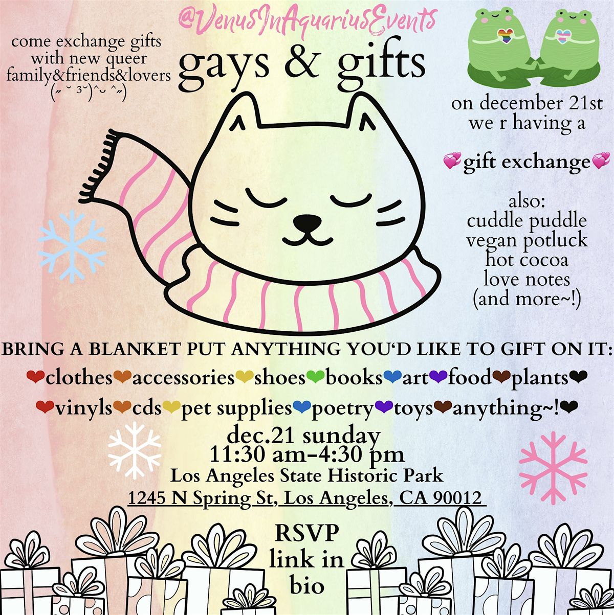 gays and gifts : dec 21st 11:30 am - 4:30 pm, 21 December | Event in Los Angeles | AllEvents