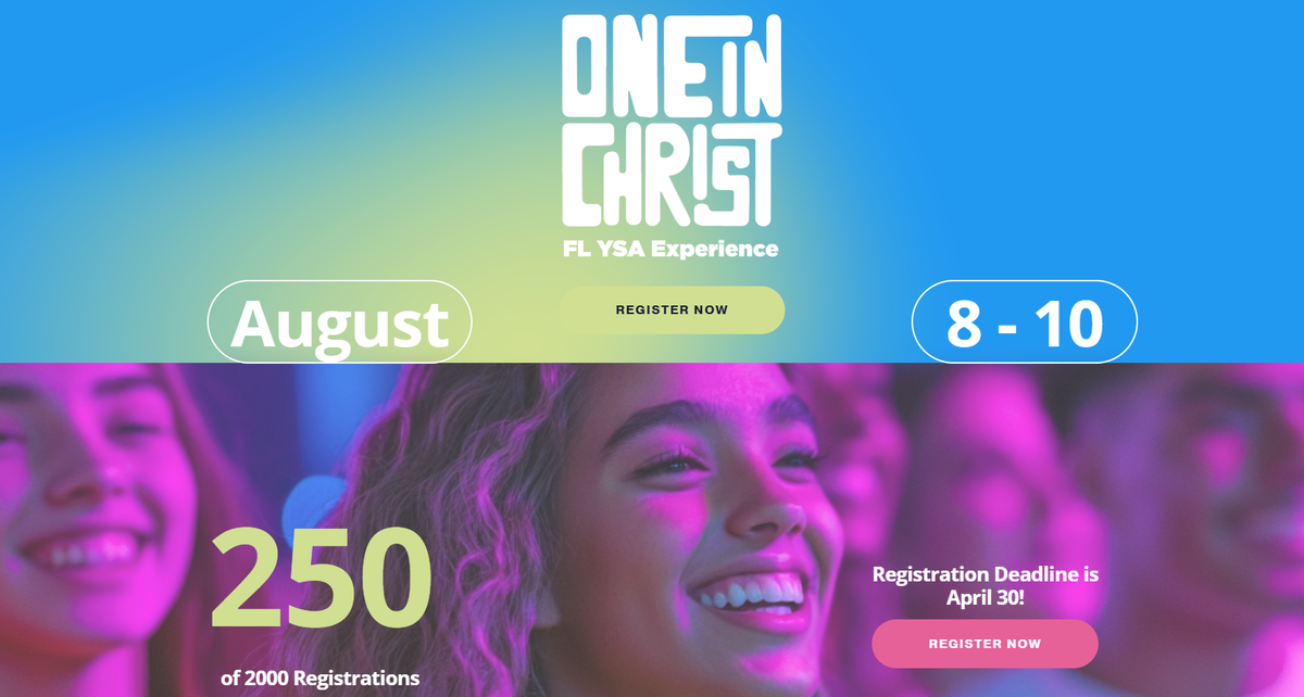 One In Christ FL YSA Experience, 8 August | Event in Lake Buena Vista | AllEvents