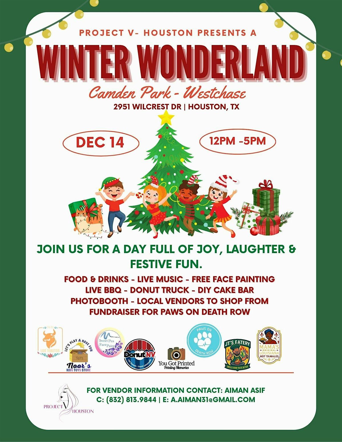 WINTER WONDERLAND MARKET (Sunday, December 14), 14 December | Event in Houston | AllEvents