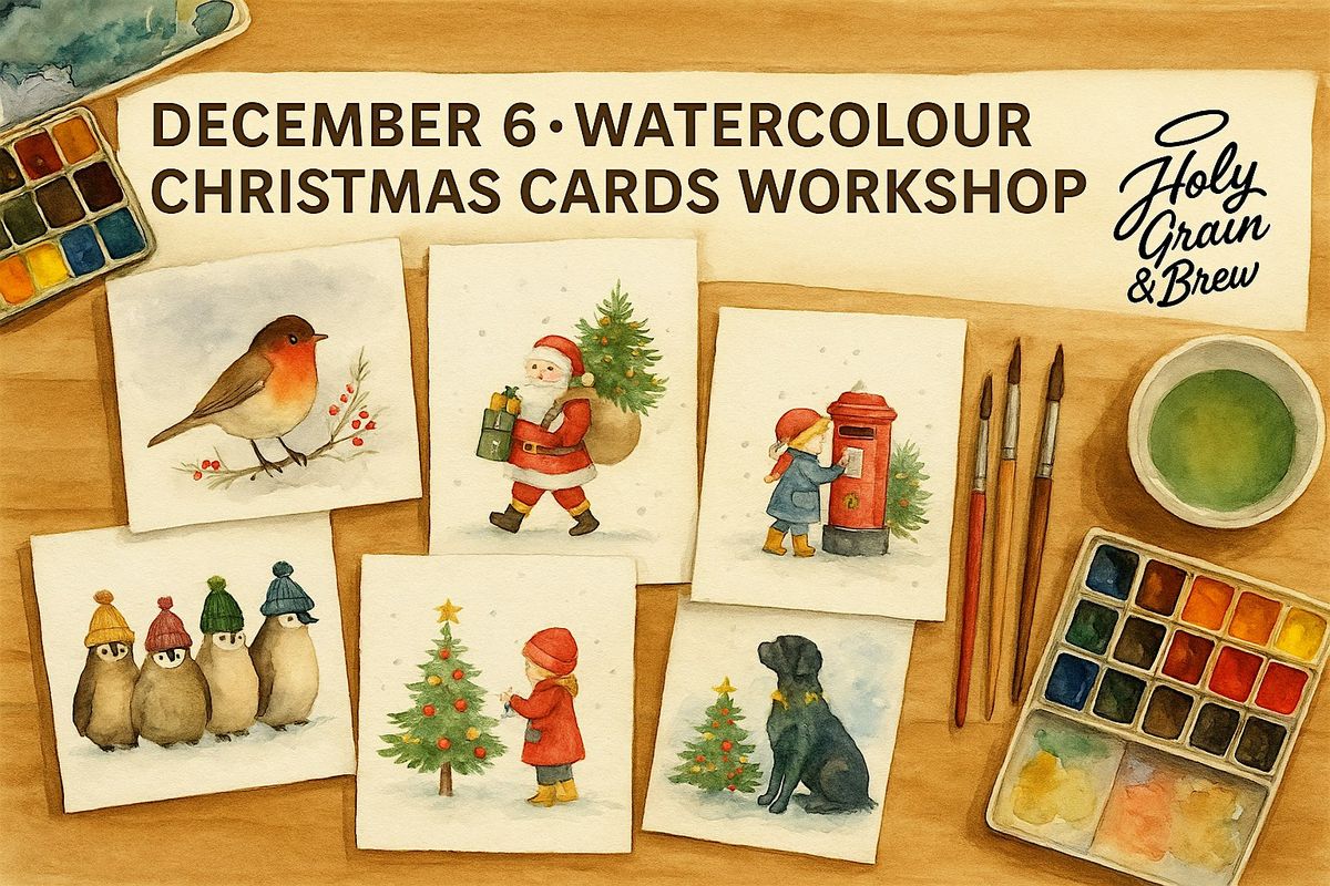 Watercolour Christmas Cards Workshop at Holy Grain & Brew, 6 December | Event in London | AllEvents