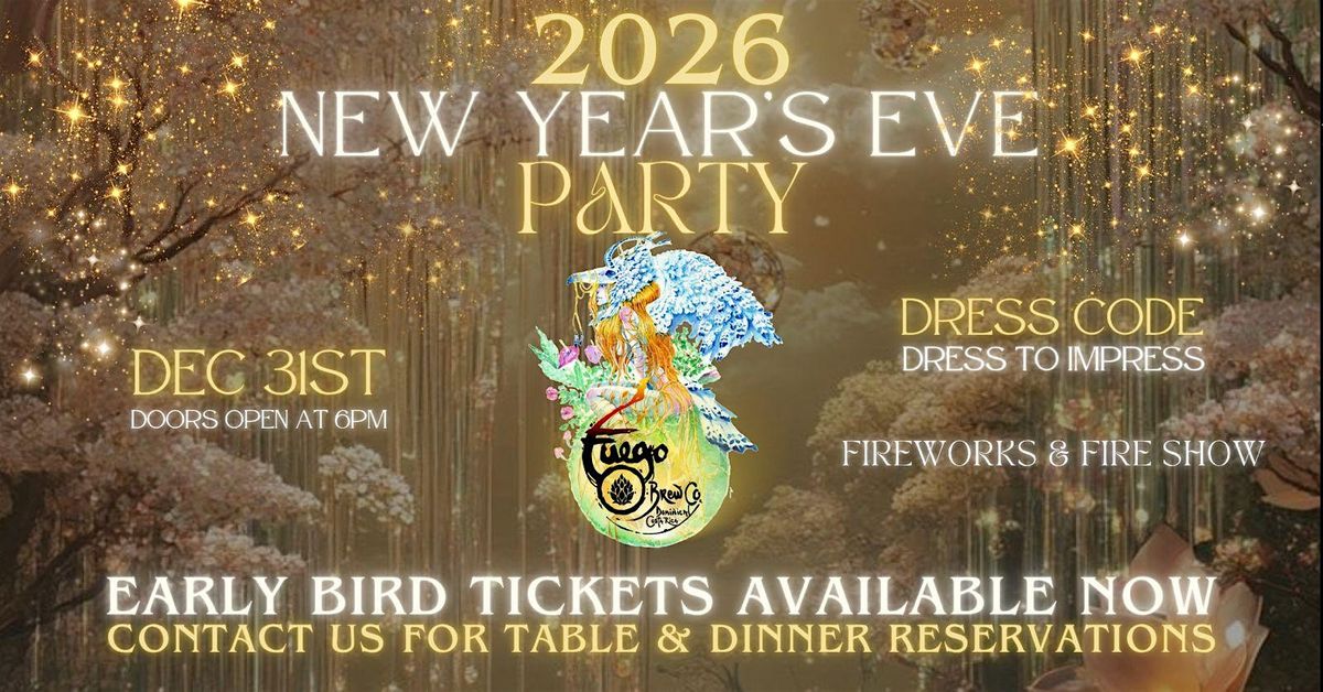 2026 New Years Eve Party- Fuego Brew Co., 31 December | Event in dominical | AllEvents