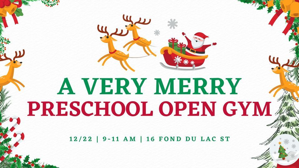 A Very Merry Preschool Open Gym, Waupun Gymnastics, 22 December 2023