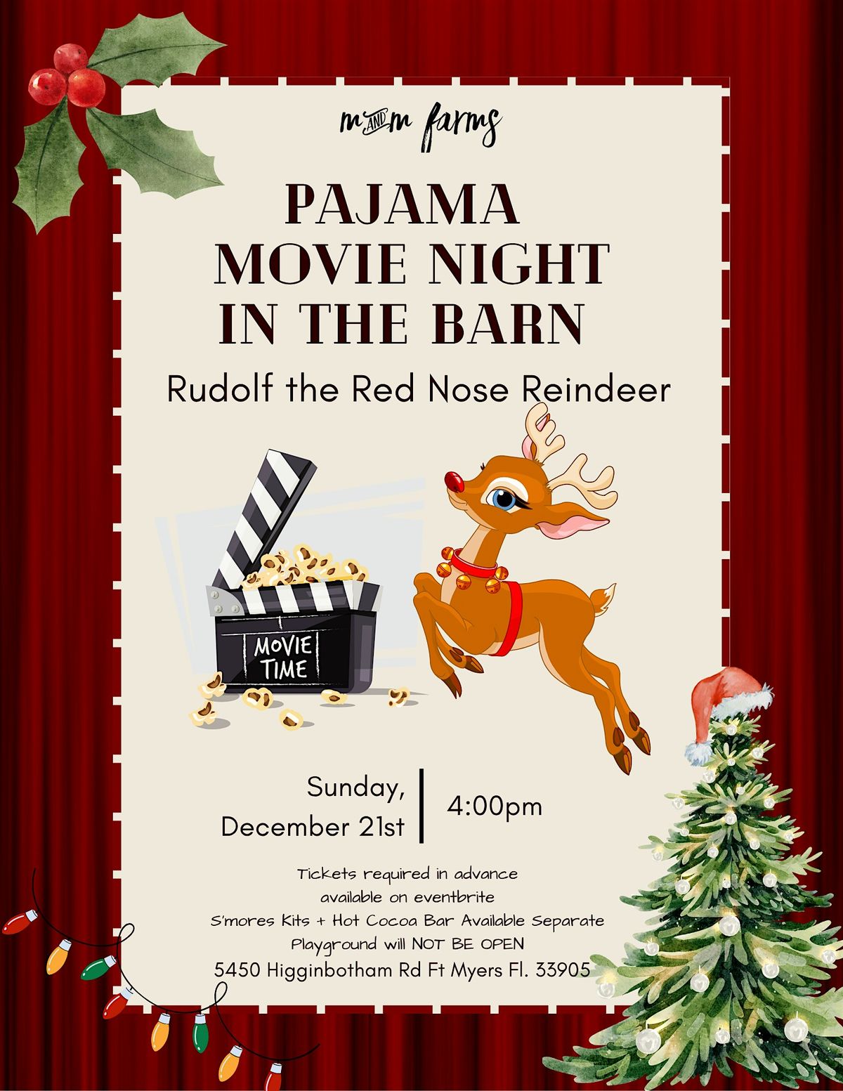 Rudolf The Red Nose Reindeer in the Barn, 22 December | Event in Fort Myers | AllEvents