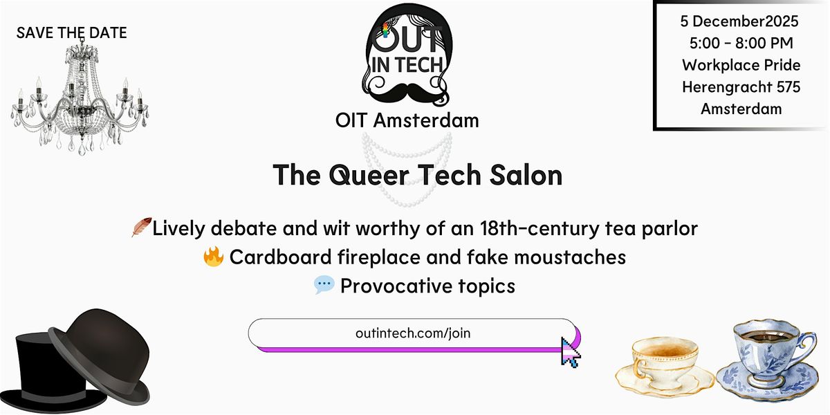 Out in Tech Amsterdam | The Queer Tech Salon, 5 December | Event in Amsterdam | AllEvents