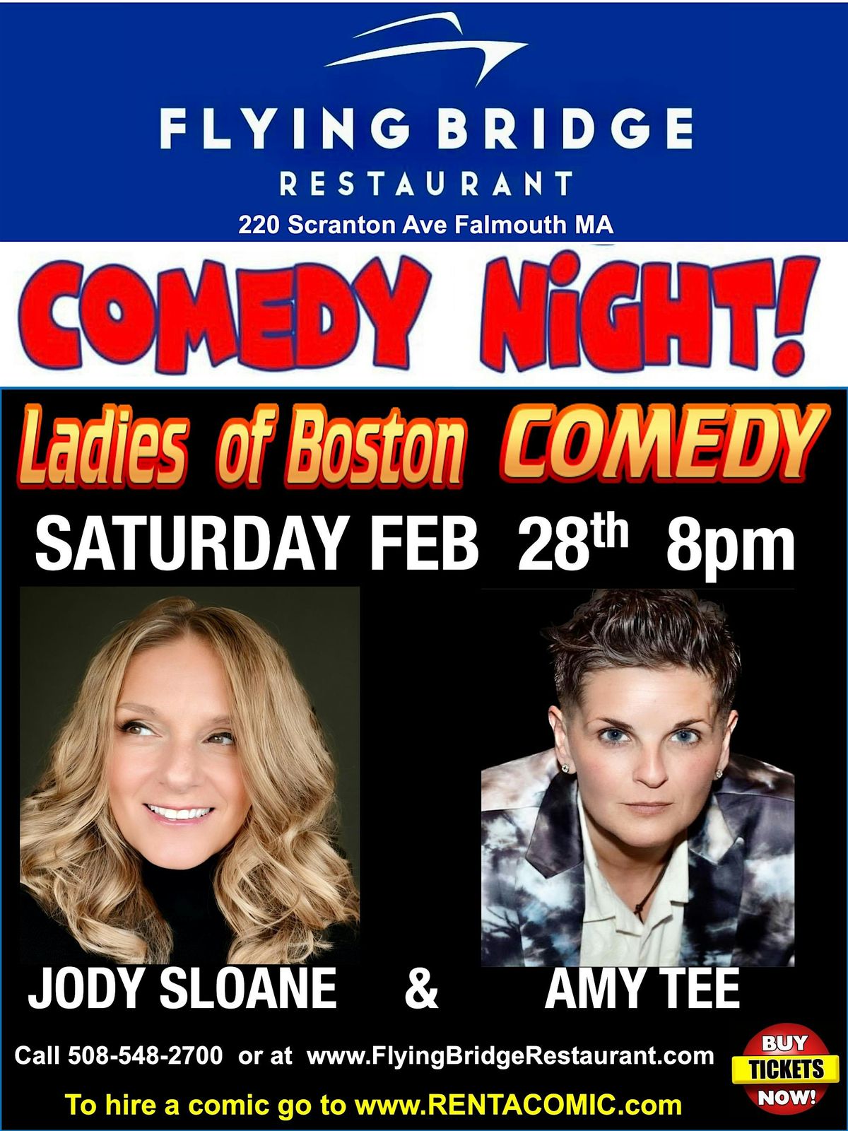Ladies Night - a Night of Comedy with the Ladies of Boston Comedy, 28 February | Event in Falmouth | AllEvents