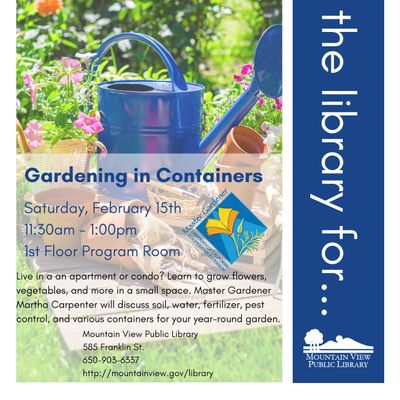 Master Gardeners Of Santa Clara County Gardening In Containers