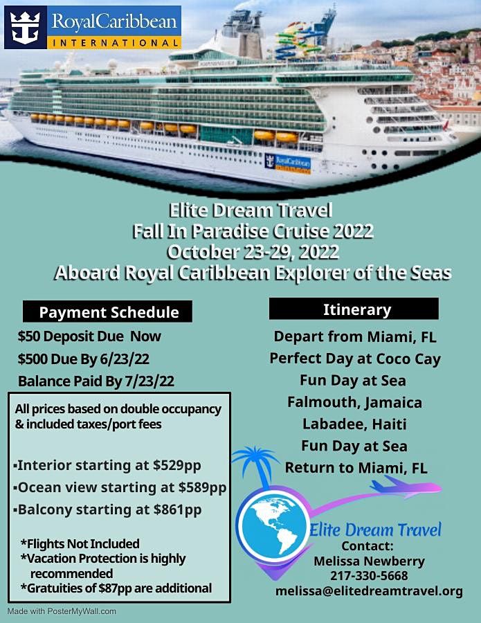 Fall In Paradise 2022 Cruise Cruise Terminal F Miami October 23 To October 29 Allevents In Miami Calendar Of Events 2022