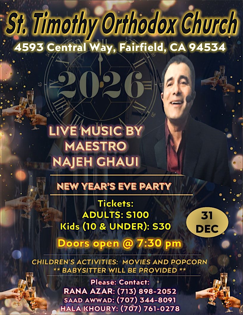 New Year Eve 2026, 31 December | Event in Fairfield | AllEvents
