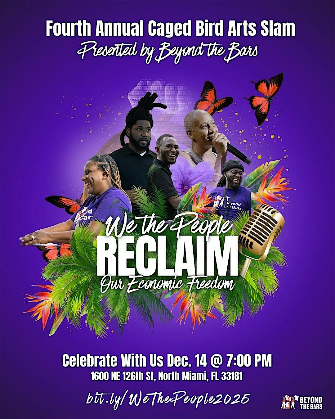 Beyond the Bars Caged Bird Arts Slam, 14 December | Event in North Miami | AllEvents