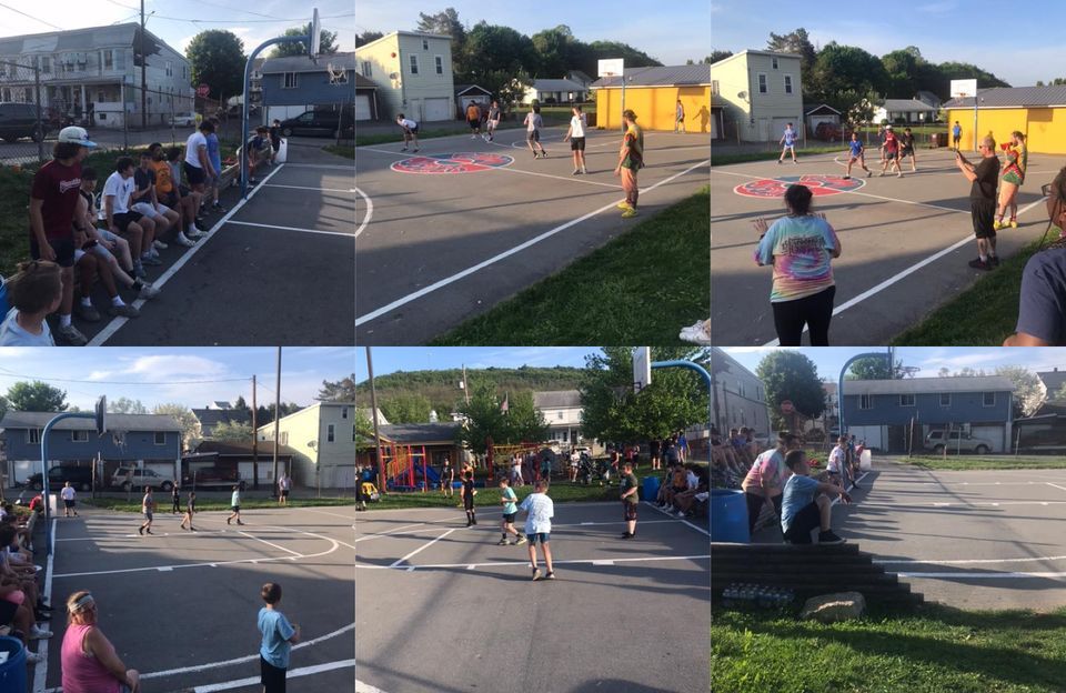 3 on 3 basketball, Southward Playground, Tamaqua, 9 June 2023