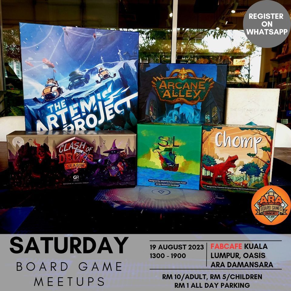Weekly Board Game Meetup 19 August 2023, FabCafe Kuala Lumpur