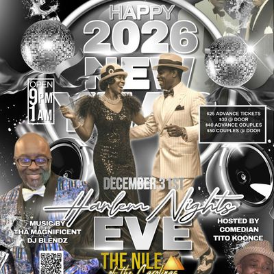HARLEM NIGHTS NEW YEARS EVE W/ THA MAGNIFICENT DJ BLENDZ DISCOUNT TICKETS