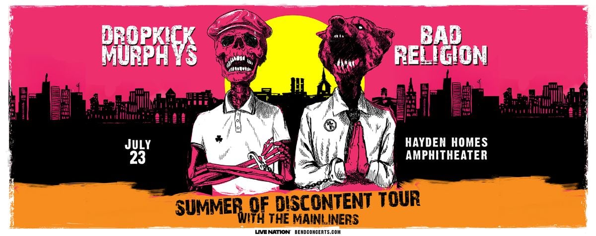 Parking Dropkick Murphys and Bad Religion with The Mainliners, 15 August | Event in Atlantic City | AllEvents