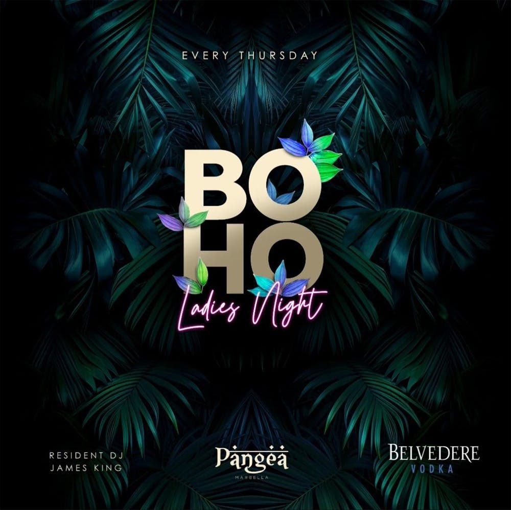 Boho - Thursdays at Pangea Marbella, 25 September | Event in Marbella | AllEvents