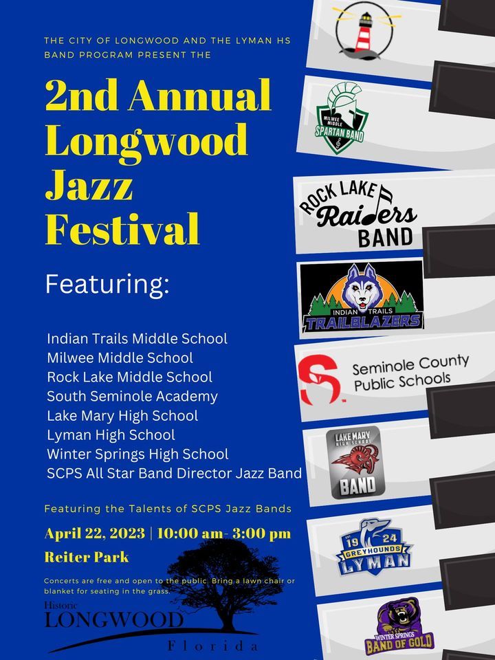 Longwood Jazz Fest, Reiter Park, Longwood, April 22 2023 AllEvents.in