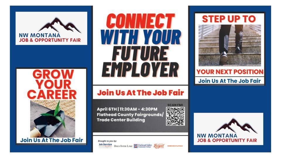 NW Montana Job & Opportunity Fair, Flathead County Fairgrounds, Somers