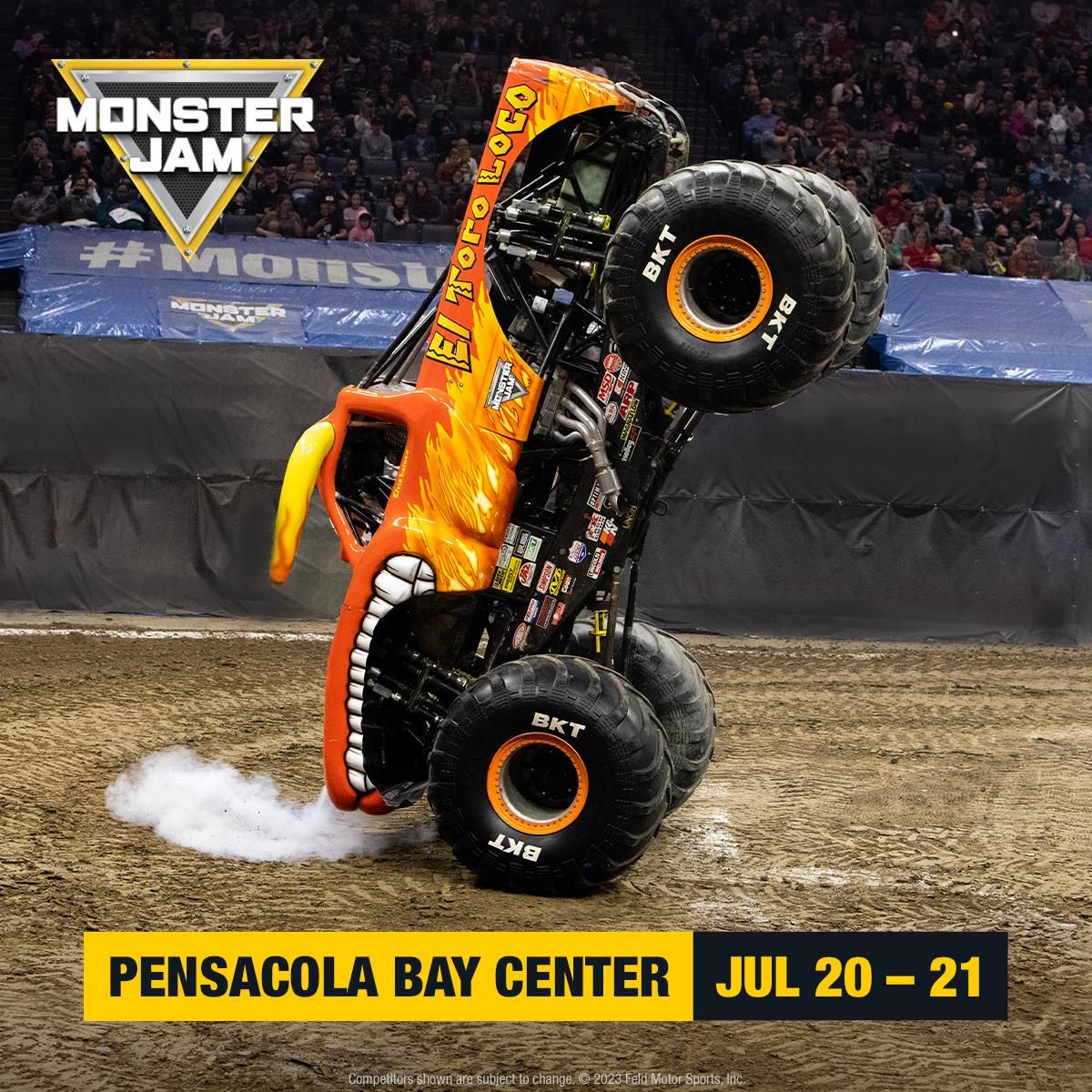 Monster Jam at Pensacola Bay Center, 17 May | Event in Pensacola | AllEvents