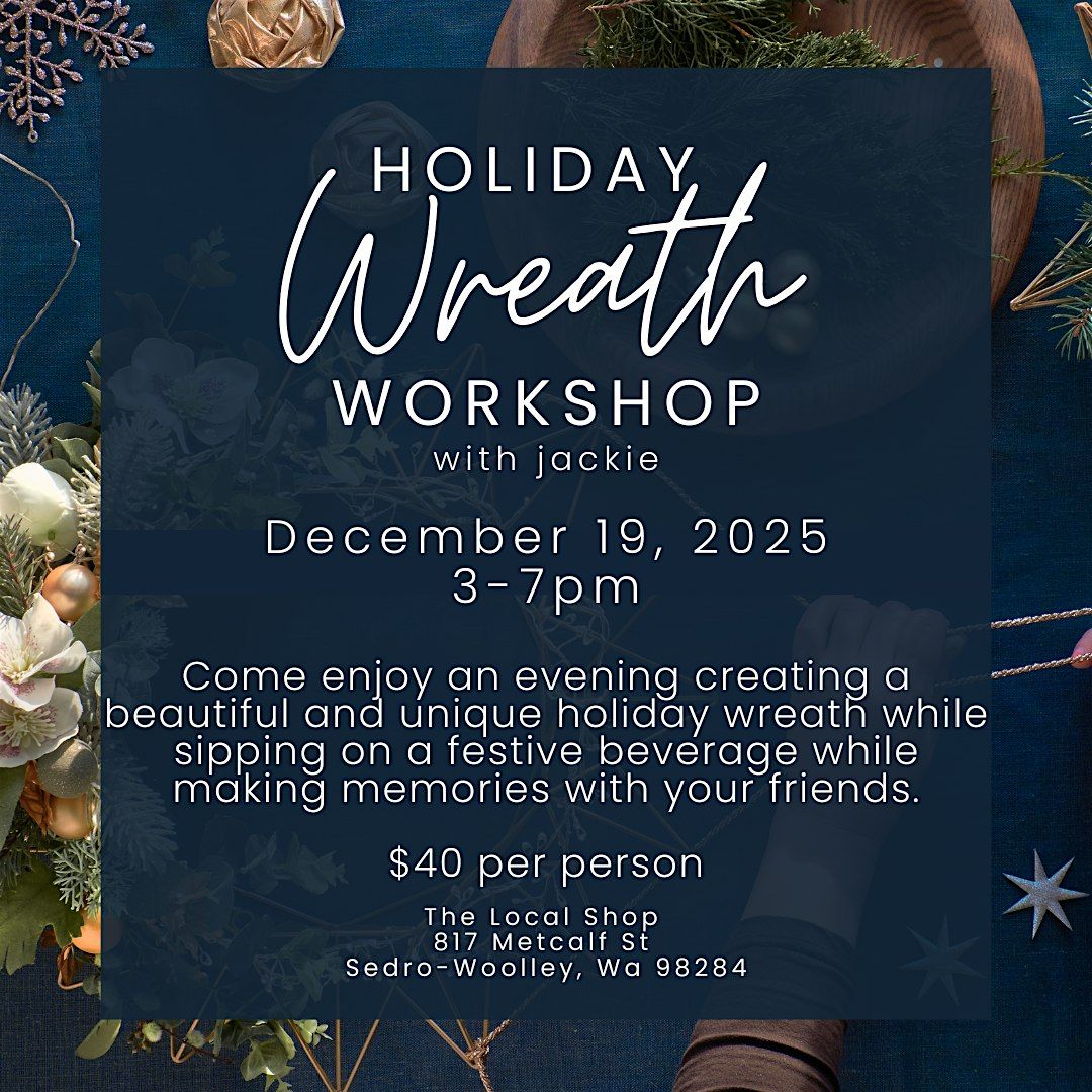 Holiday Wreath Workshop with Jackie, 19 December | Event in Sedro-Woolley | AllEvents