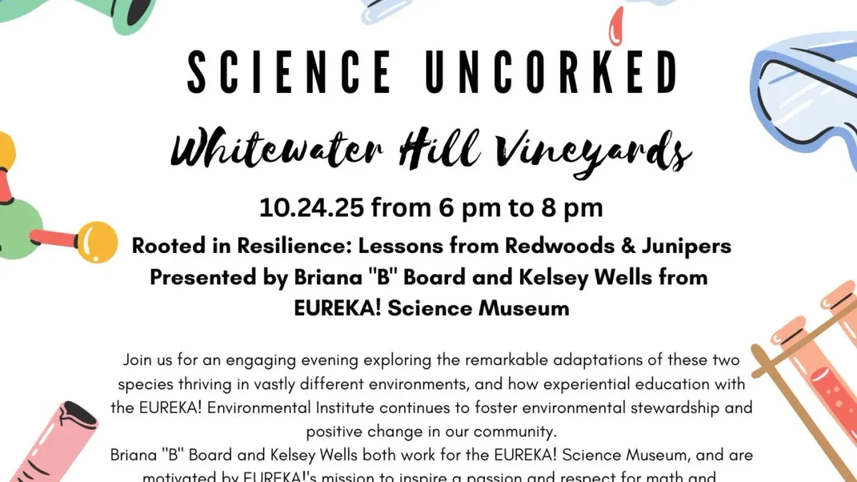 Science Uncorked - Resilience - Lessons from Redwoods and Junipers, 24 October | Event in Grand Junction 