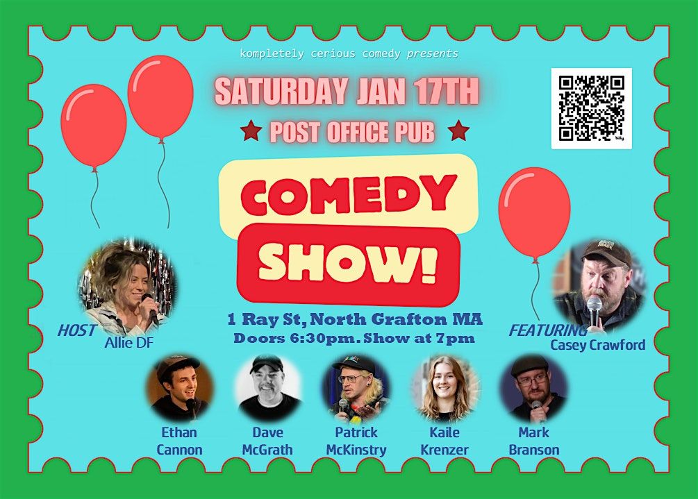 Comedy Show at the Post Office Pub (Grafton), 17 January | Event in Grafton | AllEvents