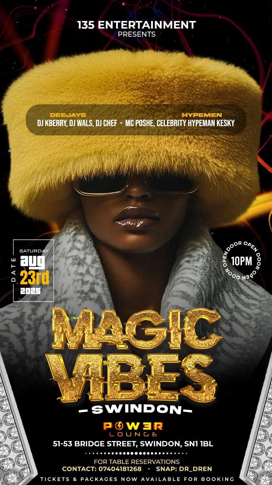 MAGIC VIBES - SWINDON, 23 August | Event in Swindon | AllEvents