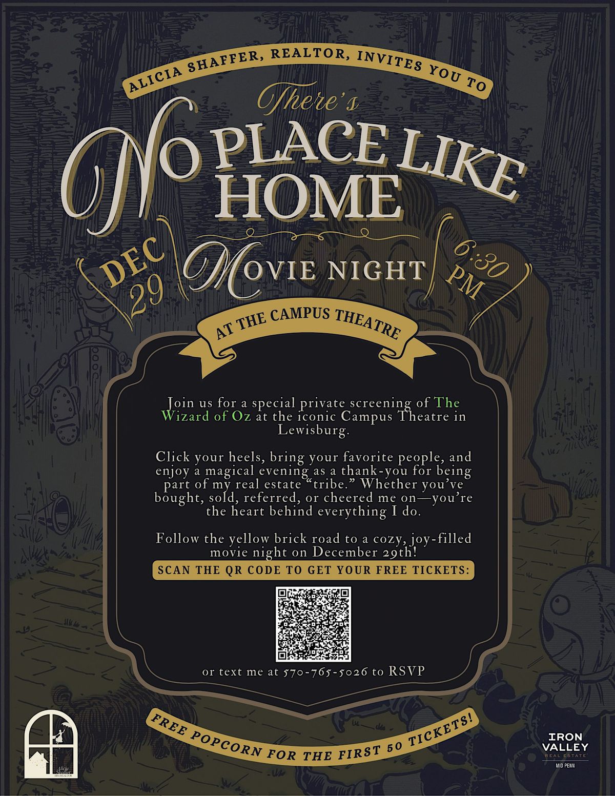 Private Screening of The Wizard of Oz at the Campus Theatre, 29 December | Event in Lewisburg | AllEvents