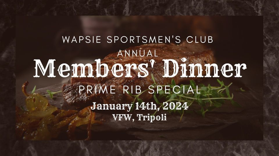WSC Annual Members Dinner, VFW Post 4013, Tripoli, 14 January 2024 ...